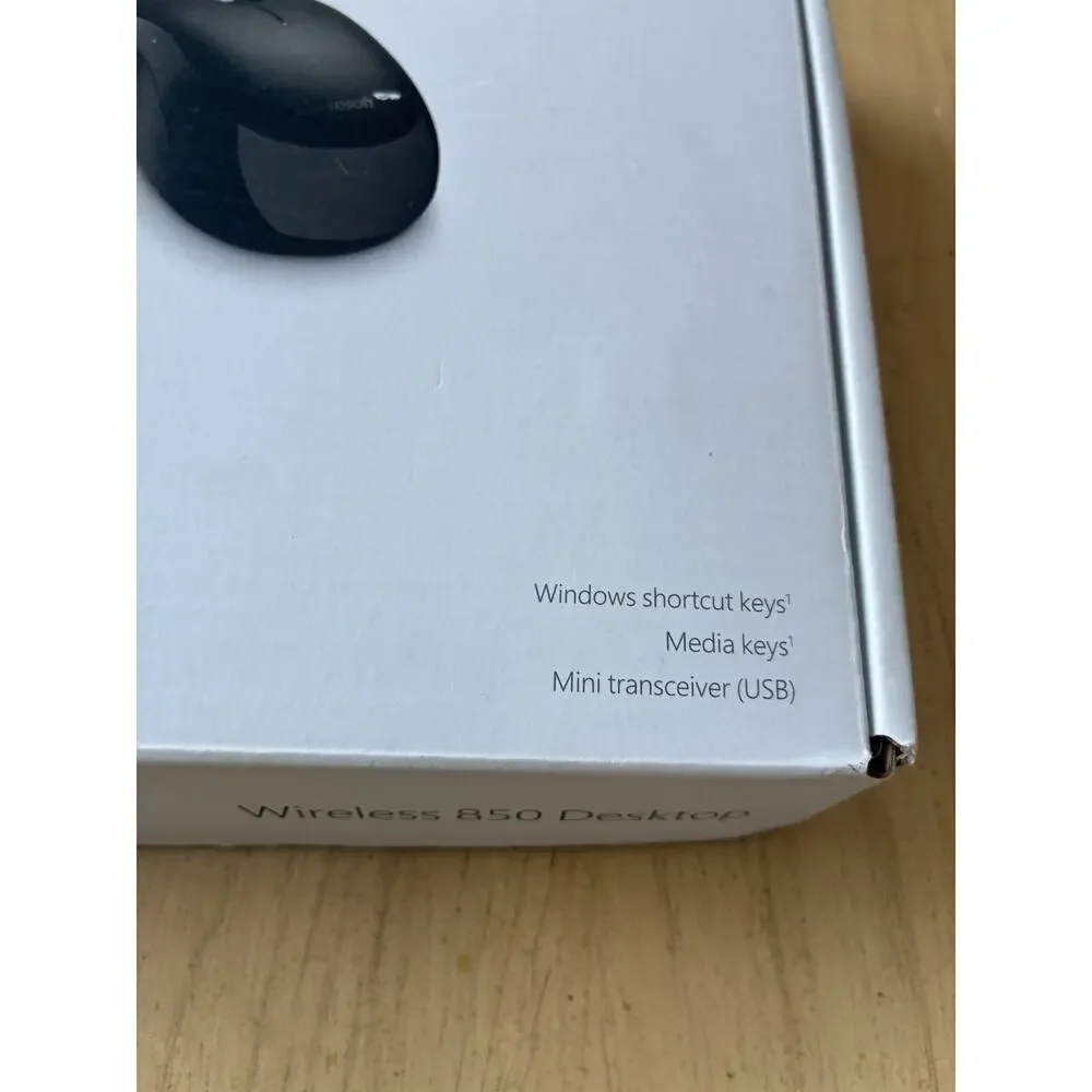 Microsoft Desktop 850 Full-size Wireless Keyboard Mouse USB Bundle Black